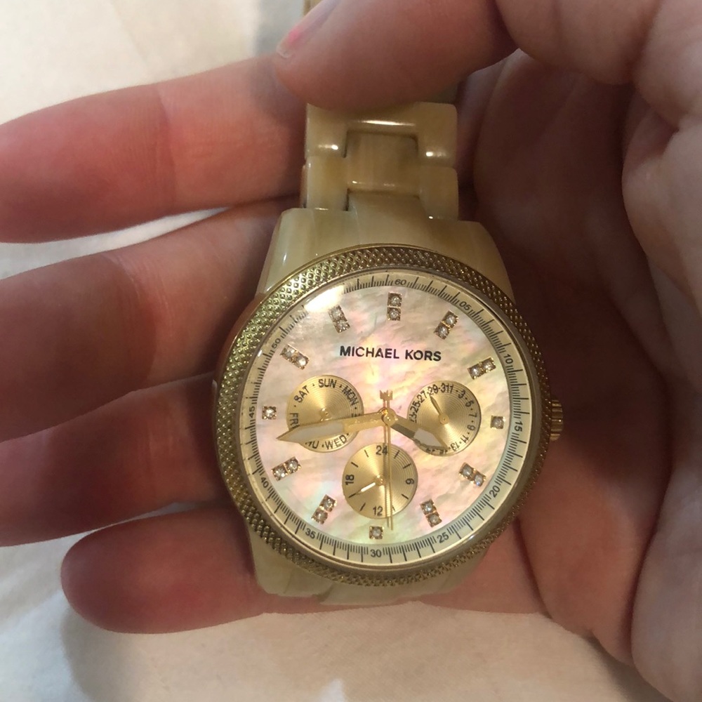 Micheal Kors Watch with Mother of Pearl Face